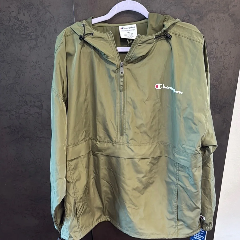 Unisex Champion Green Oversized Hoodie Jacket